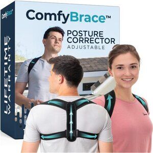 ComfyBrace Posture Corrector-Back Brace for Men and Women- Fully Adjustable